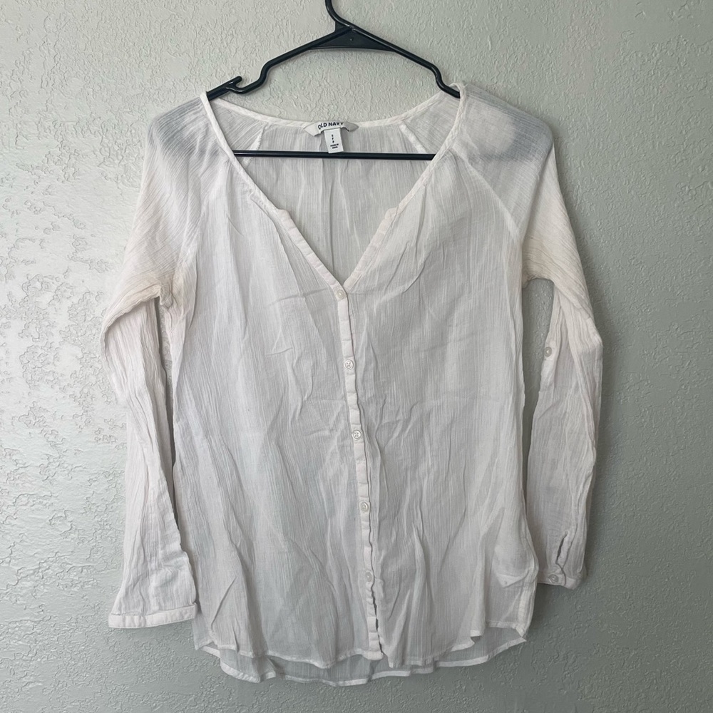 Old navy white blouse